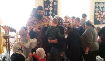 Соборование в реабилитационном центре "Вера"