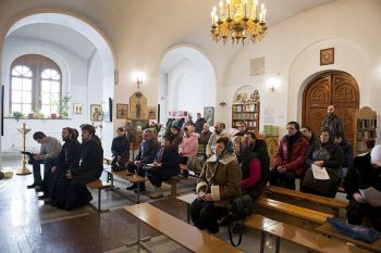 Собрание в Георгиевском храме г. Долгопрудный
