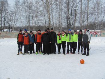 Футбольный матч в каширской спецшколе