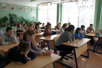 Уроки в деревенских школах