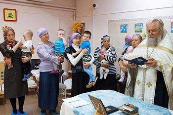 Крещение детей в Доме ребенка п. Малаховка