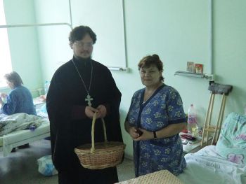 Пасхальные поздравления в больнице