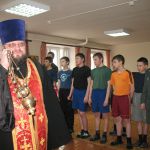 Пасхальный молебен в спецшколе д. Лиды 0