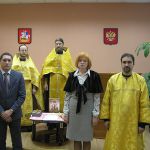 Молебен в отделении соцзащиты 2