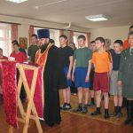 Пасхальный молебен в спецшколе д. Лиды 1