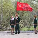 Передача знамени Победы в Евсеевскую школу 0