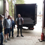 Встреча военнослужащих для отправки гуманитарного груза в Преображенском храме в Саввино 2