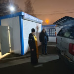 Освящение гуманитарного груза в Саввино 0