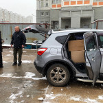 Передача гуманитарной помощи в Железнодорожном 1