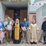 Отправление гуманитарного груза в подшефное подразделение Преображенского храма микрорайона Саввино