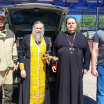 Освящение гуманитарной помощи в Саввино Освящение гуманитарной помощи в Саввино
