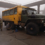 Замена шин на грузовом автомобиле "Урал" в зоне Специальной военной операции 3 Замена шин на грузовом автомобиле "Урал" в зоне Специальной военной операции 3