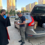 Передача гуманитарного груза в Кирилло-Мефодиевском храме Передача гуманитарного груза в Кирилло-Мефодиевском храме