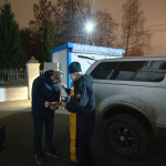 Освящение гуманитарного груза в Саввино 2