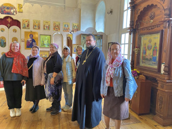 Гости на приходе Космо‑Дамианского храма поселка Виноградово г.о. Воскресенск